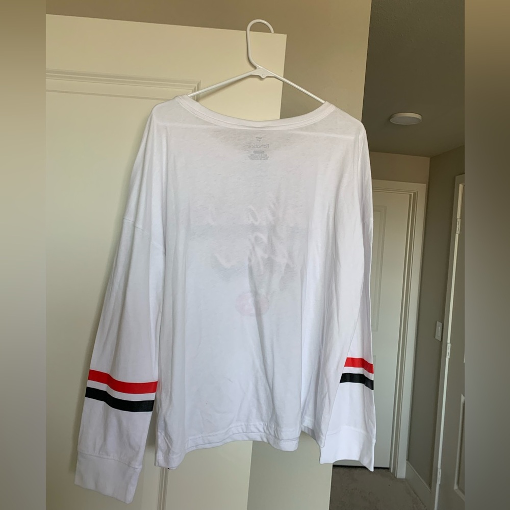San Francisco 49ers Women’s Fanatics Retro Style Long Sleeve White T-Shirt NWT 🌴 - Picture 5 of 15